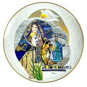 Knowles plate - Sarah and Isaac